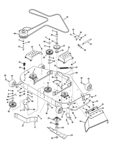 Part Location Diagram of 703-07616A-4021 Cub Cadet 48